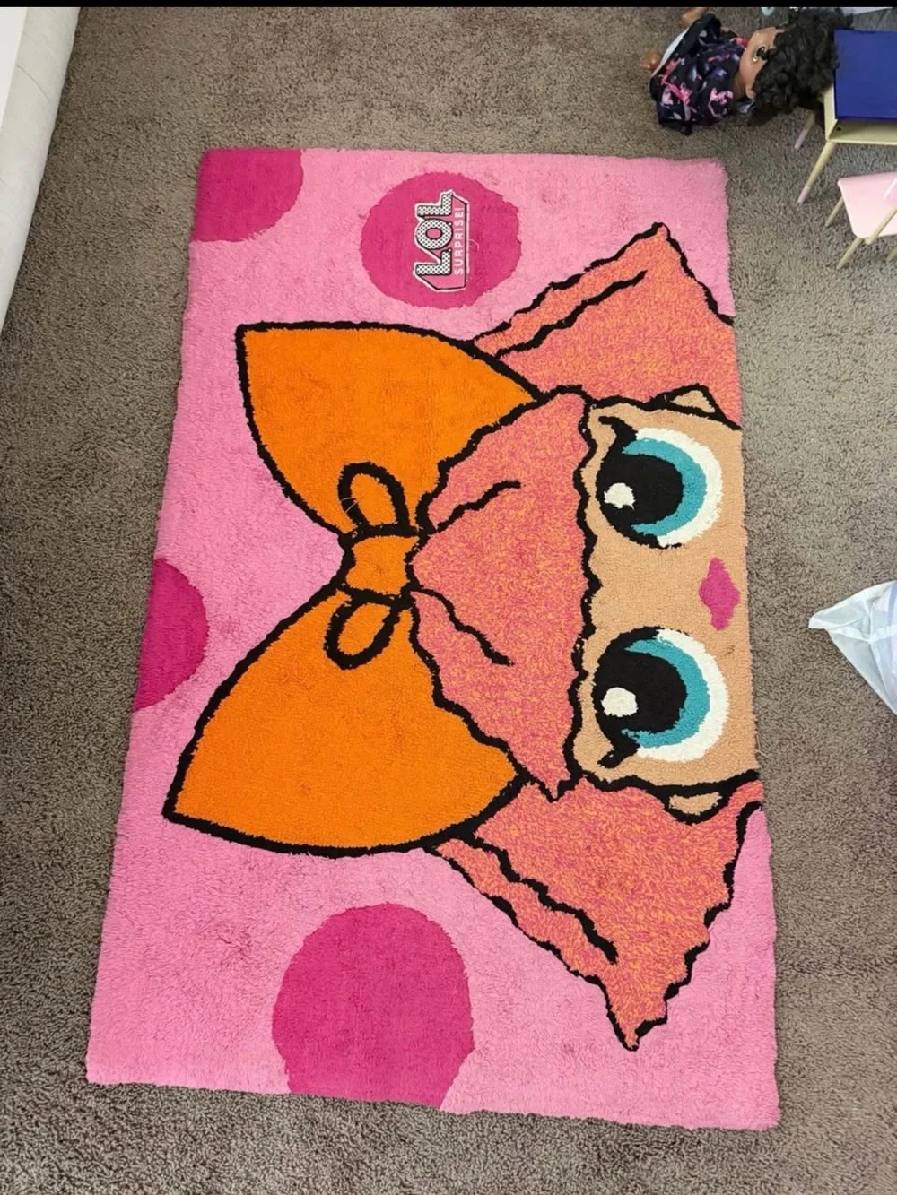 LOL Surprise Pink Kids Bedding Set with Character Throw